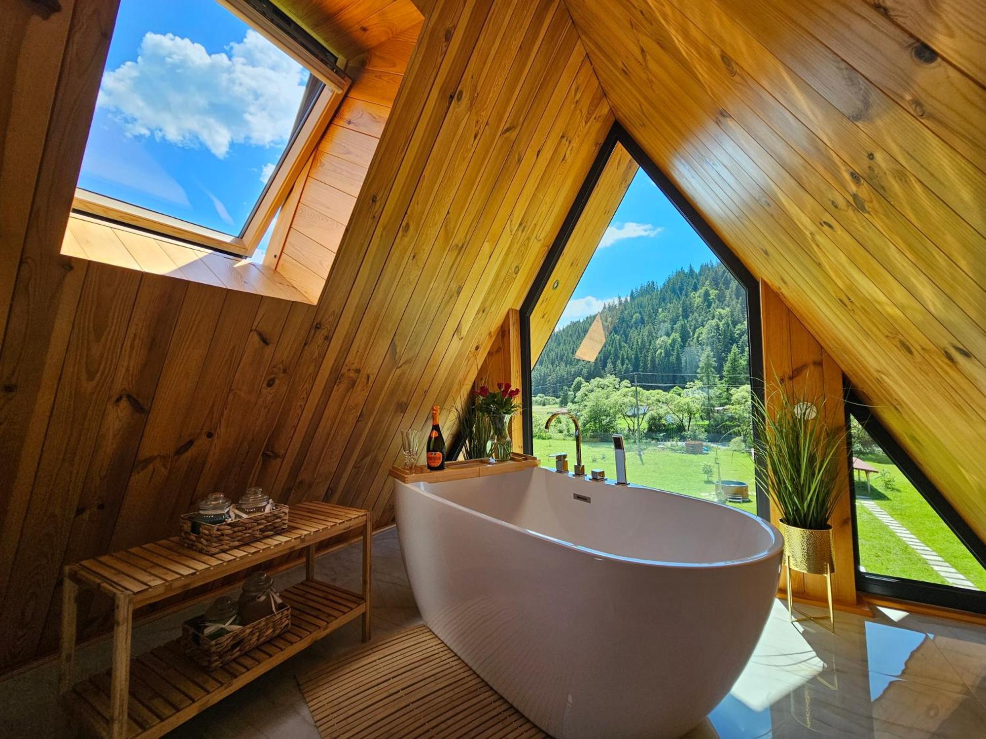 Cabana Cozy Cabin A Frame Topliţa 외부 사진