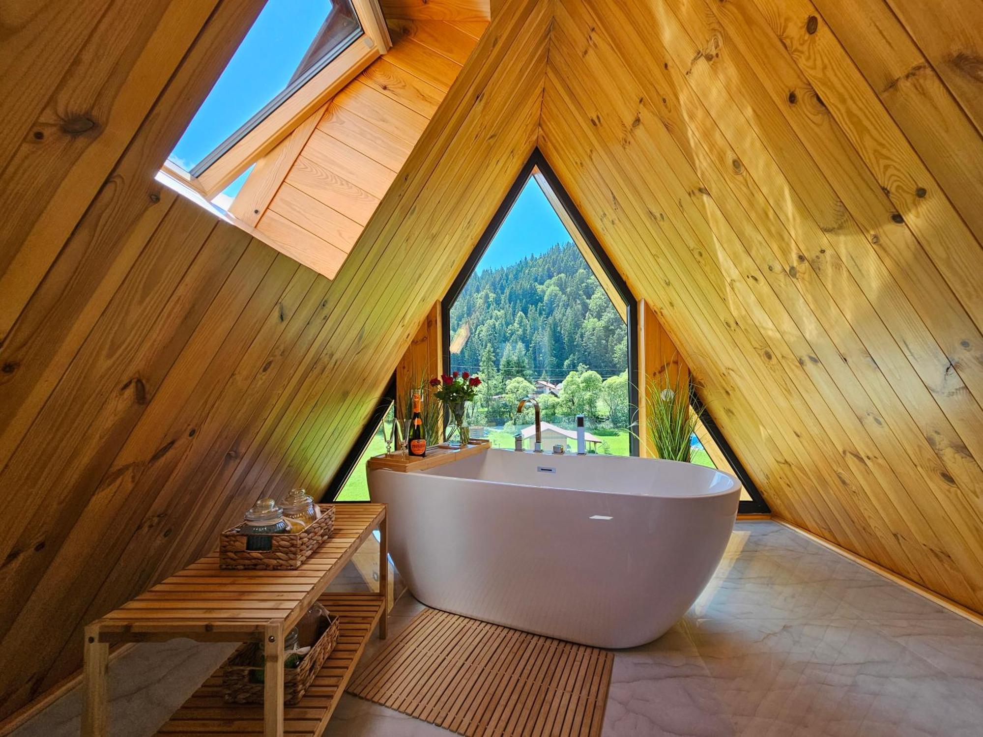 Cabana Cozy Cabin A Frame Topliţa 외부 사진