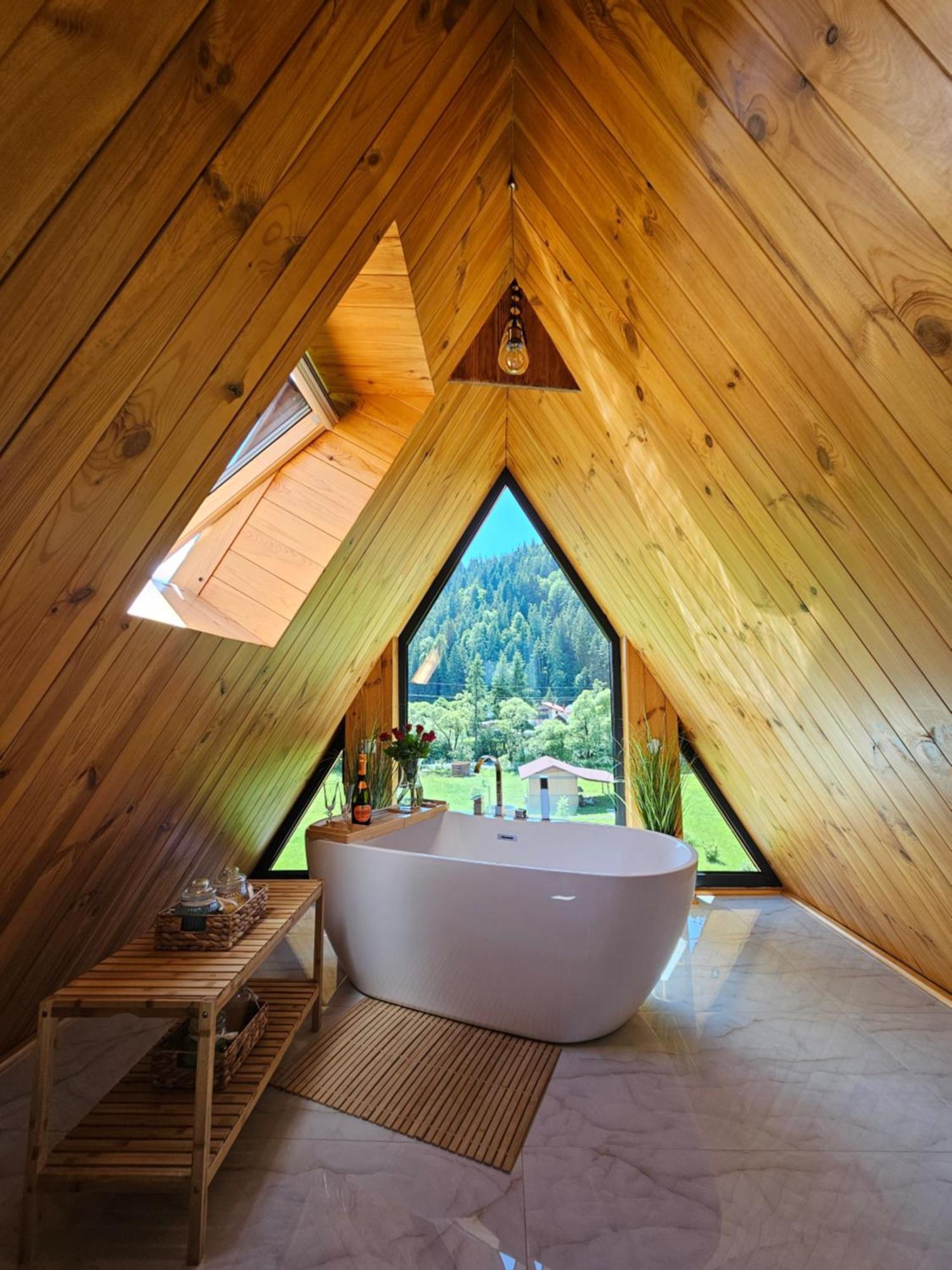 Cabana Cozy Cabin A Frame Topliţa 외부 사진